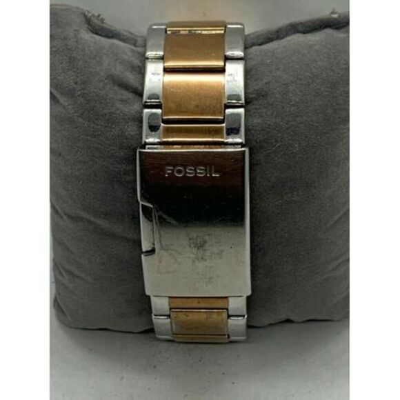 Fossil ES2081 Women's Watch Stainless Steel Analog Rose Gold Silver 38mm D709 - Picture 4 of 9